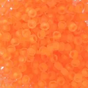 Preciosa Perles rocailles 9/0 2.5 mm - Orange Fluo Frosted x20g