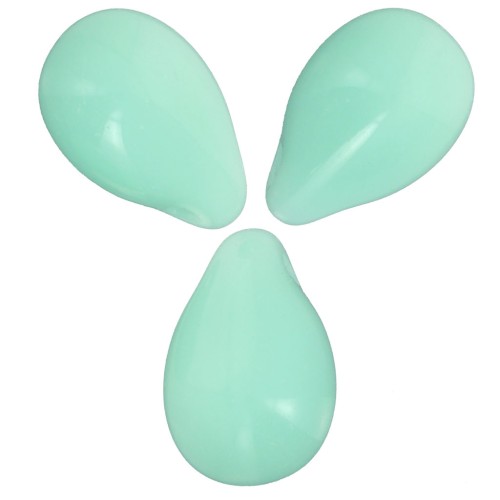 Gouttes 6x9 mm Mint Alabaster x25