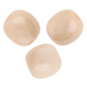 Perles en verre tchèque rondes 4 mm Opaque Beige Ceramic Look x50|raw }}