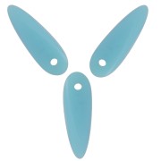 Dagues en verre 3x11 mm Turquoise x50|raw }}