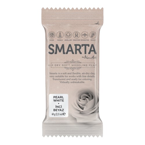 Pâte Smarta - Blanc nacré x60g