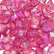 Perles en verre Gemduo 2 trous 8x5 mm - Summer Rainbow Pink x10g