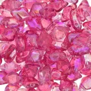 Perles en verre Gemduo 2 trous 8x5 mm - Summer Rainbow Pink x10g