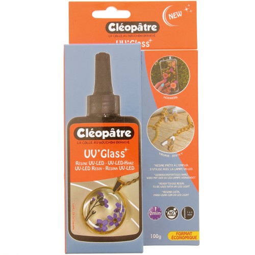 Résine UV LED Cléopâtre - UV Glass x100gr