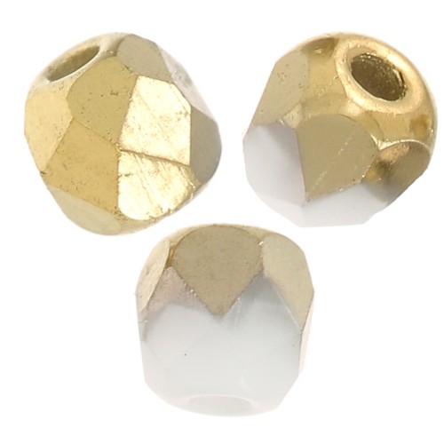 Facettes 2 mm véritable (True 2) Chalk White Gold Mat x50