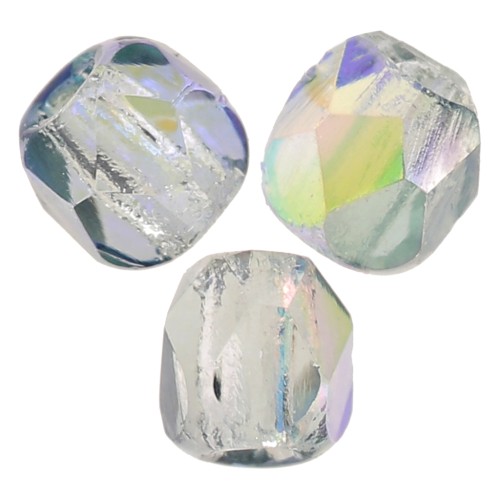 Facettes 2 mm véritable (True 2) - Crystal Blue Rainbow x50