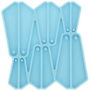 Moule silicone - boucles d'oreilles triangle pour résine époxy et poudre céramique