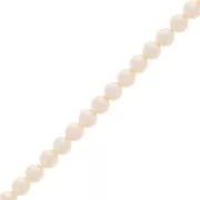 Perles nacrées Aurora 5810 4 mm - Crystal Cream Pearl x41cm