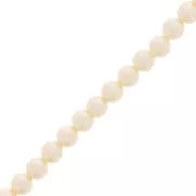 Perles nacrées Aurora 5810 5 mm - Crystal Cream Pearl x49cm