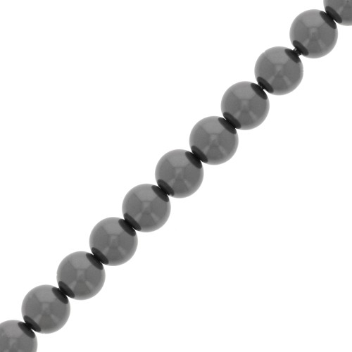 Perles nacrées Aurora 5810 6 mm - Crystal Black Pearl x29cm