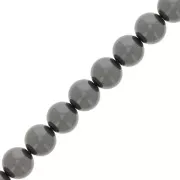 Perles nacrées Aurora 5810 8 mm - Crystal Black Pearl x38cm