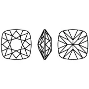 Cabochon carré Aurora A4470 12 mm - Indicolite x1