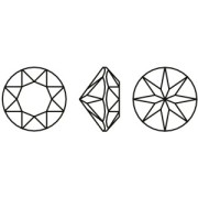 Cabochon rond Aurora A1088 8 mm - Crystal Summer Blue Delite x1