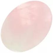 Cabochon plat ovale 18x13 mm en pierre gemme - Quartz rose x1