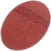 Cabochon plat ovale 18x13 mm en pierre gemme - Jaspe rouge x1