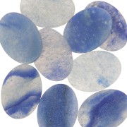 Cabochon plat ovale 18x13 mm en pierre gemme - Sodalite x1