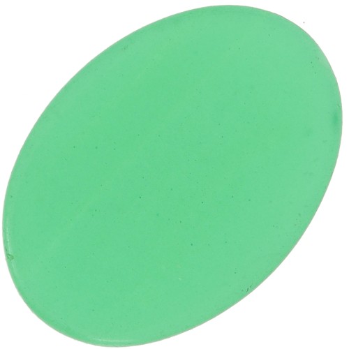 Cabochon plat ovale 18x13 mm en pierre gemme - Jade teinté - Vert x1