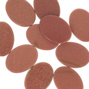 Cabochon plat ovale 18x13 mm Gold Stone - imitation pierre de soleil x1