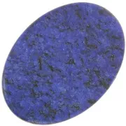 Cabochon plat ovale 18x13 mm imitation pierre gemme teintée - Lapis Lazuli x1