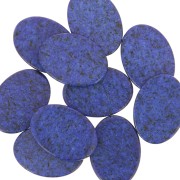 Cabochon plat ovale 18x13 mm imitation pierre gemme teintée - Lapis Lazuli x1