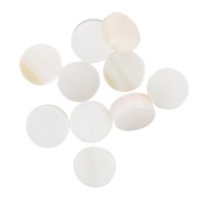Cabochon plat rond - palet - 5 mm en nacre x1