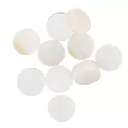 Cabochon plat rond - palet - 5 mm en nacre x1
