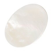 Cabochon plat ovale 14x10 mm en nacre x1
