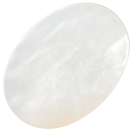 Cabochon plat ovale 18x13 mm en nacre x1