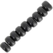 Perles Heishi rondelles  Super Polaris 6x4 mm - Noir x10|raw }}