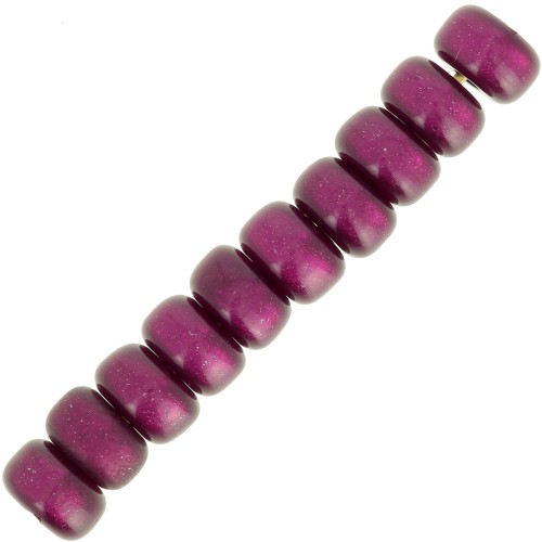 Perles Heishi rondelles Super Polaris 6x4 mm - Aubergine x10