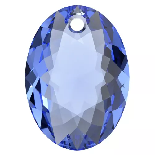 Pendentif PureCrystal 6438 Elliptic Cut Pendant 11.5 mm - Sapphire x1