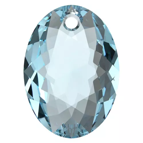 Pendentif PureCrystal 6438 Elliptic Cut Pendant 11.5 mm - Aquamarine x1