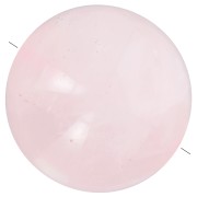 Perle ronde 18 mm en pierre gemme - Quartz Rose x1|raw }}