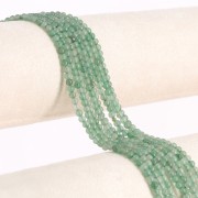 Perles rondes 3 mm en pierre gemme - Aventurine x37cm