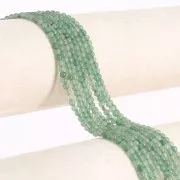 Perles rondes 3 mm en pierre gemme - Aventurine x37cm
