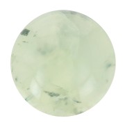 Cabochon rond 8 mm en pierre gemme - Prehnite x1