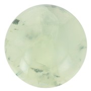 Cabochon rond 10 mm en pierre gemme - Prehnite x1