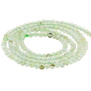 Perles rondes 2 mm pierre gemme - Prehnite x40cm|raw }}