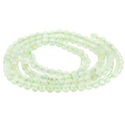 Perles rondes 3 mm pierre gemme - Prehnite x39cm