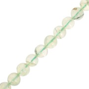 Perles rondes 6.5 mm pierre gemme - Prehnite x38cm|raw }}