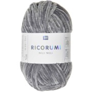 Laine chenille Ricorumi Nilli Nilli par Rico Design - Amigurumi - Gris 026 x25g