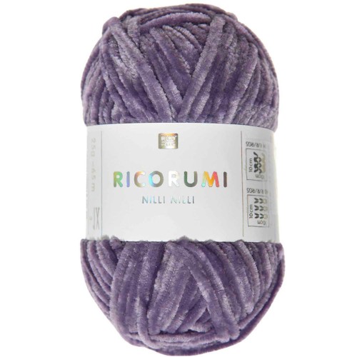 Laine chenille Ricorumi Nilli Nilli par Rico Design - Amigurumi - Lilas 012 x25g