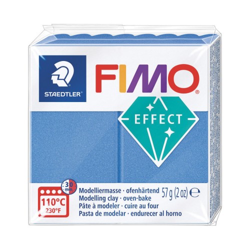Pâte Fimo Effect 57gr - Bleu Métallisé (n°031)