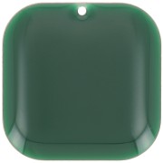Sequin carré arrondi en métal et résine époxy 22 mm - Vert Sapin x1|raw }}