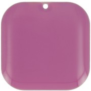 Sequin carré arrondi en métal et résine époxy 22 mm - Prune x1|raw }}