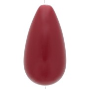 Perle poire en résine opaque 30x16 mm - Bordeaux x1
