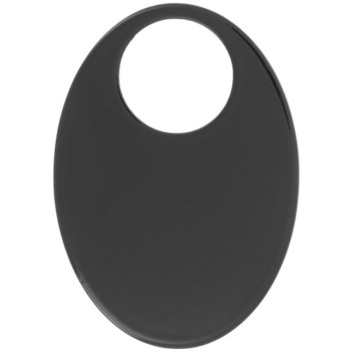 Pendentif ovale en acrylique opaque 45x32 mm - Noir x1