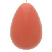 Perle poire en résine opaque 31x22 mm - Terre cuite x1