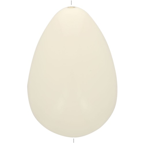 Perle poire en résine opaque 31x22 mm - Ecru x1