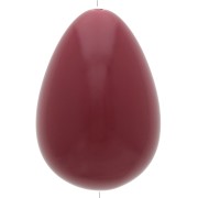 Perle poire en résine opaque 31x22 mm - Bordeaux x1